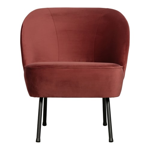 Fauteuil en velours noisette - Collection Vogue - BePureHome