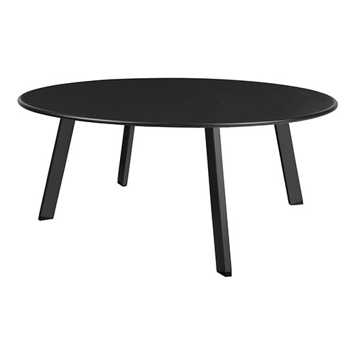 Table basse ronde en métal noir jungle Ø70cm - Collection Fer - Woood