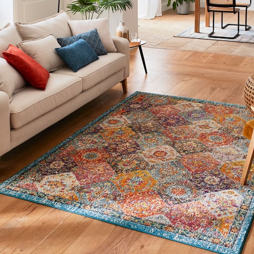 Tapis vintage Multicolore 160x230cm - Rhys