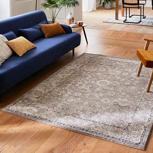 Tapis vintage Beige 120x170cm - Collection Rhys