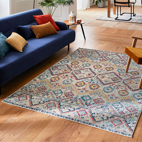 Tapis vintage Multicolore 120x170cm - Collection Rhys