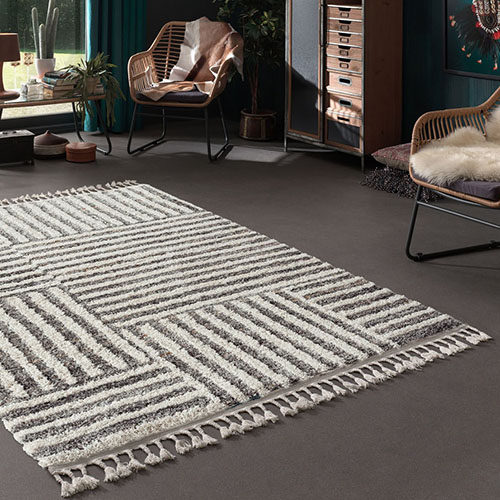 Tapis vintage gris 160x230 cm - Mateo