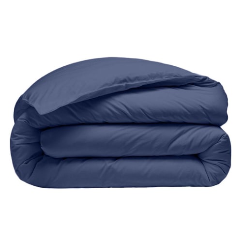 Drap housse 100% lin - Bonnet 30cm - 160x200cm - Bleu cobalt