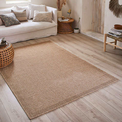 Tapis effet jute naturel 120x160 cm - Angeles