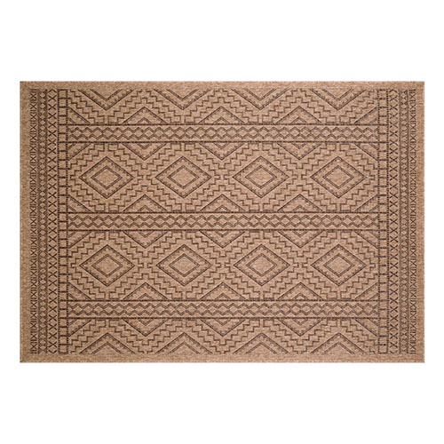 Tapis effet juste marron 200x290 cm - Inyo