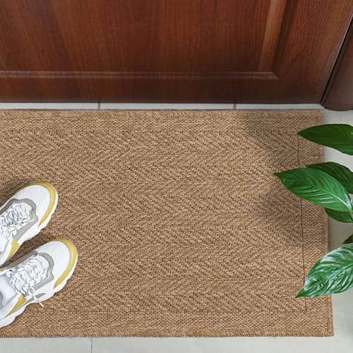 Tapis aspect Jute à motifs 60x180 - Effie