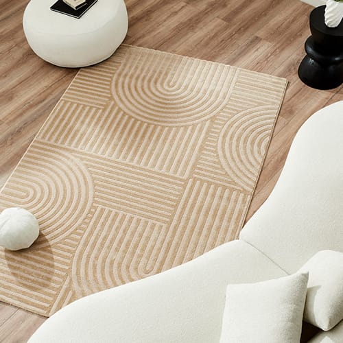 Tapis relief Beige 160x230 - Dora