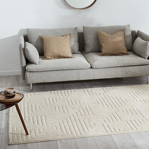 Tapis relief crème160x230 - Ana