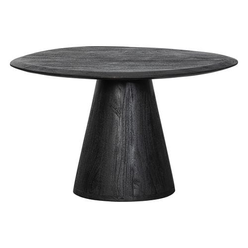 Table basse forme organique en bois noir 70 cm - Posture