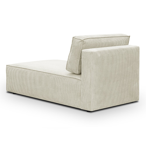 Méridienne modulable en velours côtelé beige - Harper Mod