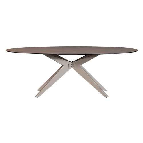 Table de jardin en aluminium couleur sable 220 cm - Elk