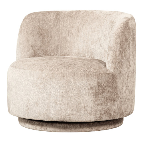 Fauteuil modulable en tissu chenille beige - Popular