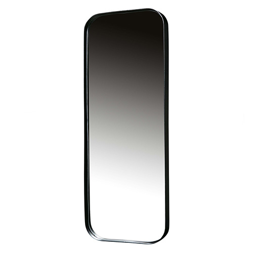 Miroir rectangulaire 110x40 cm en métal noir - Doutzen