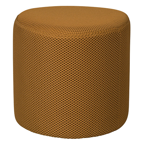 Pouf en mesh jaune moutarde - Puuk