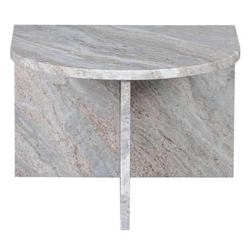 Table d'appoint ovale en marbre naturel - Xhail