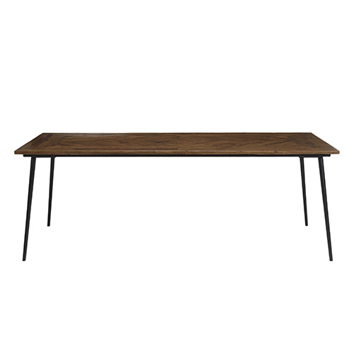 Table à manger rectangulaire en bois recyclé 220cm - Kiara