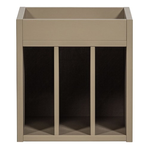 Meuble range-vinyles en pin FSC marron - Turner