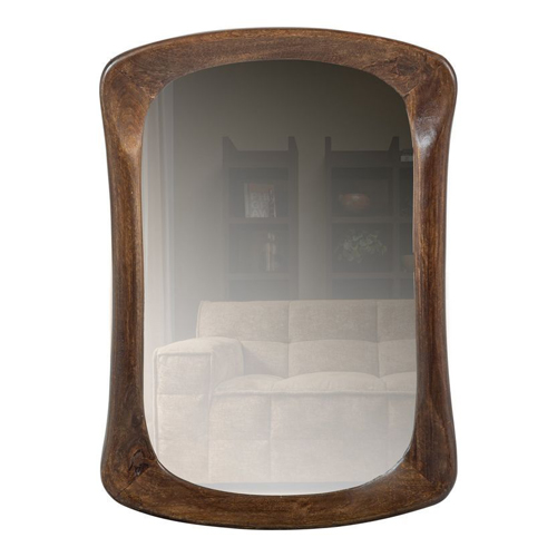 Miroir avec cadre en bois noyer - Gliterring