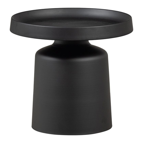 Table d'appoint ronde en métal noir Ø 49 cm - Peer