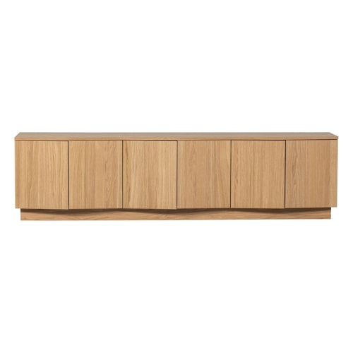 Meuble TV 6 portes en bois FSC 200 cm - Zuma