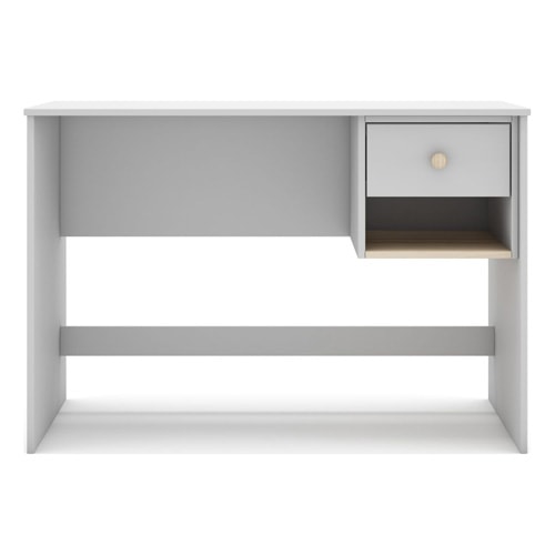 Bureau enfant 1 tiroir en bois blanc 110 cm - Elise