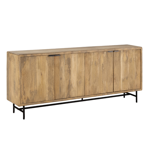 Buffet 4 portes en bois de manguier 190 cm - Sanja