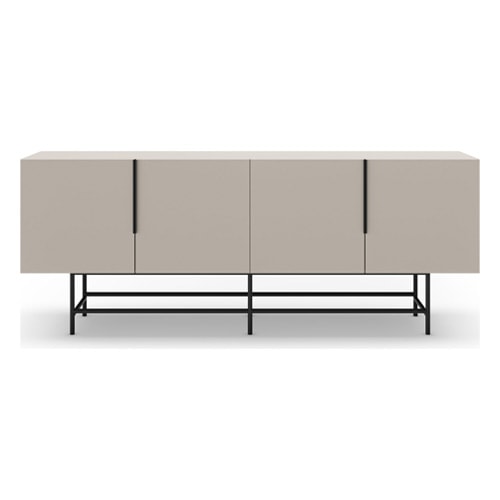 Buffet 4 portes beige 200 cm - Clea