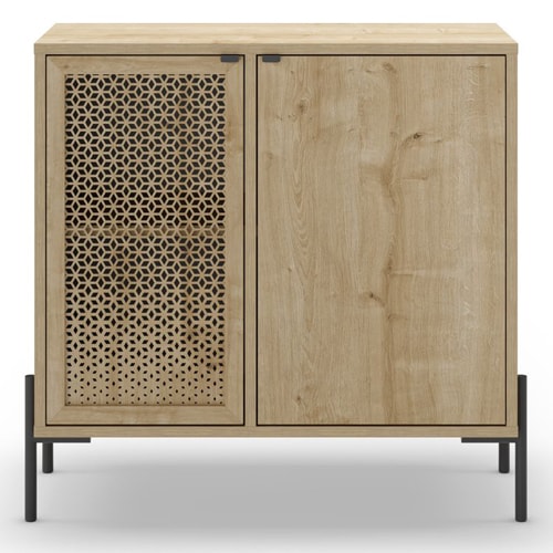 Buffet 2 portes effet chêne 84 cm - Corto