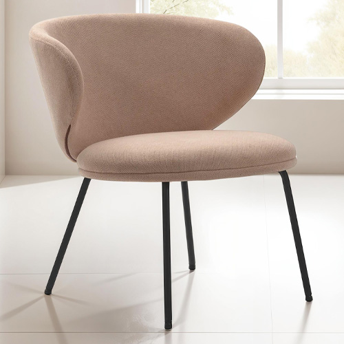 Fauteuil en tissu rose pâle - Cocoon