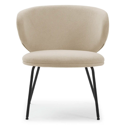 Fauteuil en tissu beige - Cocoon