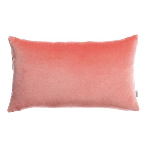 Coussin en velours orange pêche 30 x 50 cm - Elise