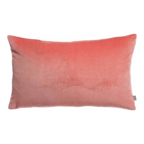 Coussin en velours orange pêche 40 x 65 cm - Elise