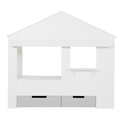 Lot de 2 tiroirs pour lit cabane en pin blanc – Collection Huisie – Woood