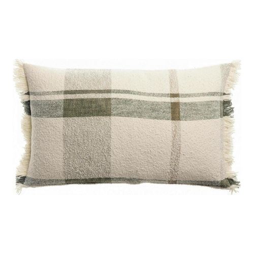 Coussin à carreaux multicolore 40 x 65 cm - Jane