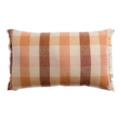 Coussin à imprimé terracotta 40 x 65 cm - Kate