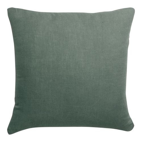 Coussin lin et coton vert thym 45 x 45 cm - Zeff