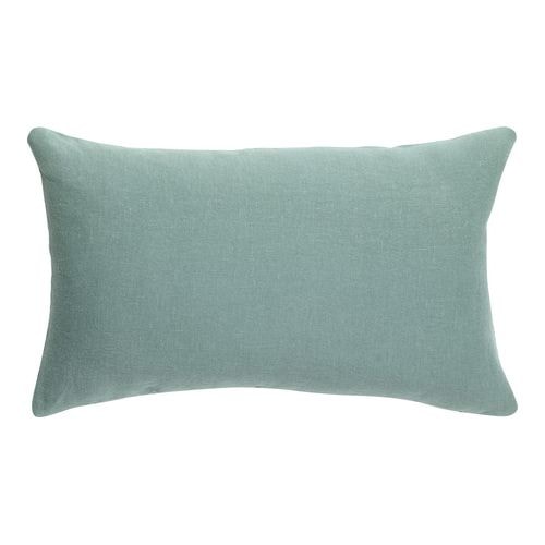 Coussin lin et coton vert de gris 40 x 65 cm - Zeff