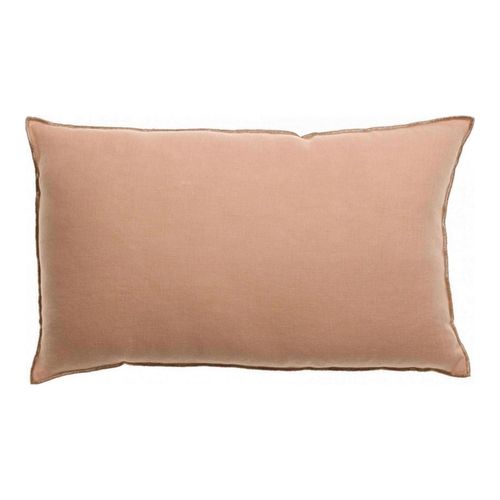 Coussin en lin rose dragée 30 x 50 cm - Zeff Celeste