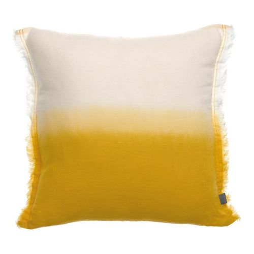 Coussin en lin effet dégradé mangue 45 x 45 cm - Zeff Shade