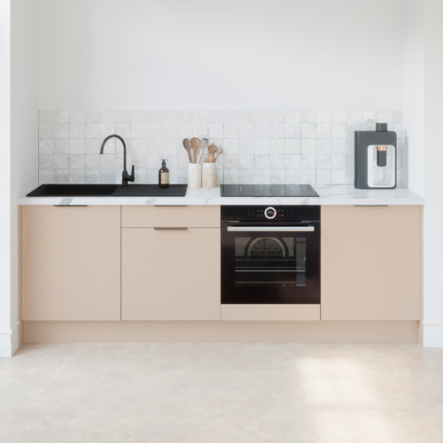 Meubles bas de cuisine - L. 245 cm - beige cachemire - Luzia