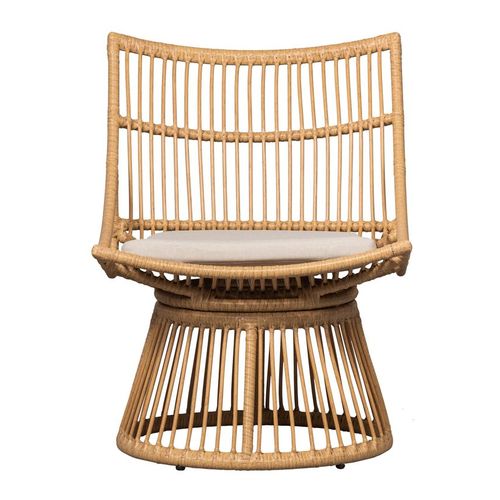 Chaise de jardin en osier naturel - Alatna