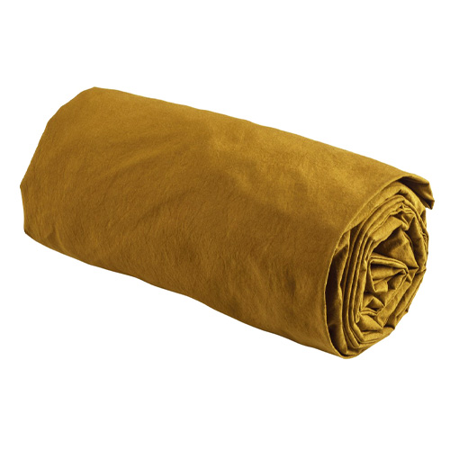 Drap housse en coton bio Jaune 90 x 200 cm - Celeste