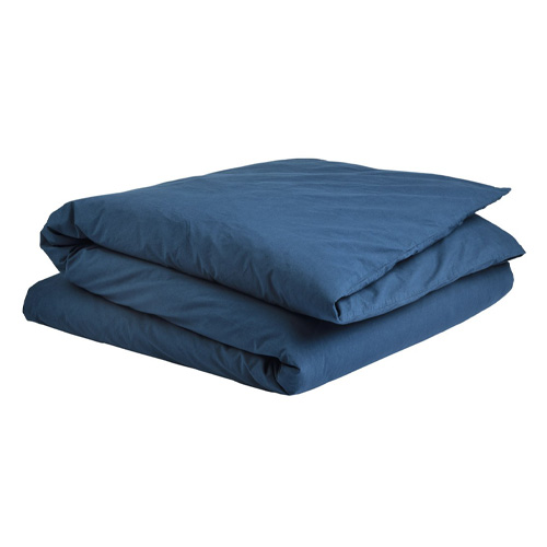 Housse de couette en coton bio bleu 240 x 260 cm - Celeste