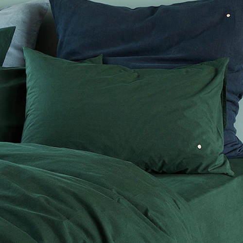 Lot de 2 Taies d'oreiller en coton bio Vert 70 x 50 cm - Celeste