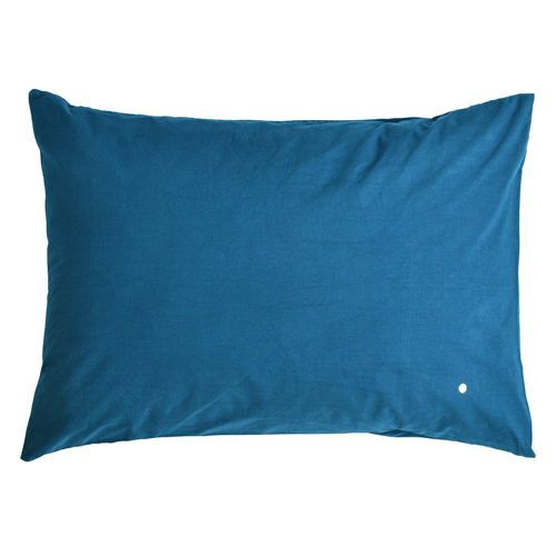 Lot de 2 Taies d'oreiller en coton bio bleu 70 x 50 cm - Celeste