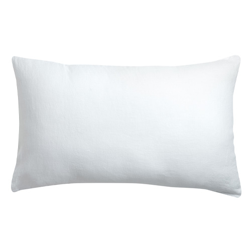 Lot de 2 Taiesss d'oreiller en chanvre Blanche 50 x 75 cm - Kala