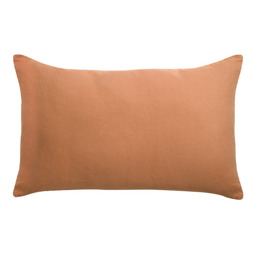 Lot de 2 Taies d'oreiller en chanvre Rose 50 x 75 cm - Kala