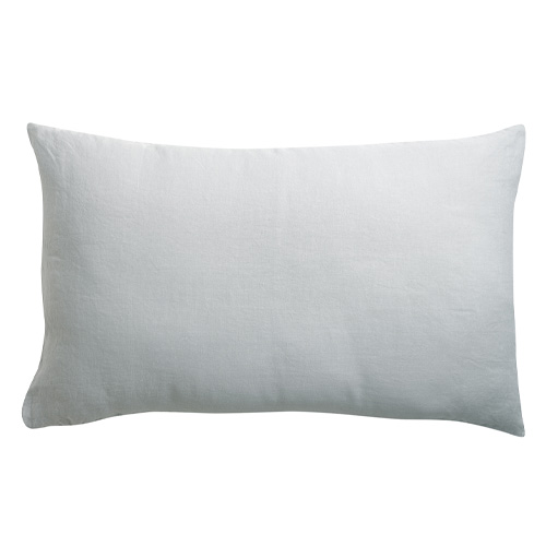 Lot de 2 Taies d'oreiller en chanvre Gris 50 x 75 cm - Kala