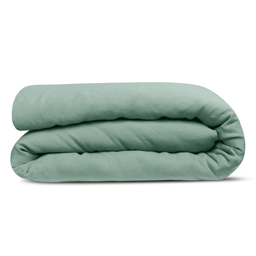 Housse de couette en chanvre Vert 240 x 220 cm - Kala