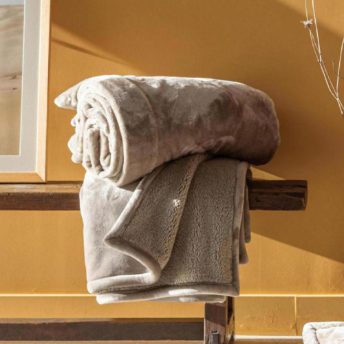 Jeté de lit Beige 220 x 240 cm - Michka